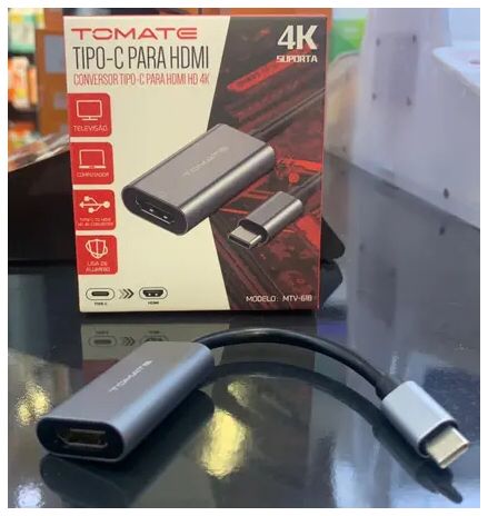 Adaptador Tipo C P/ Hdmi - Mtv 618 - Tomate