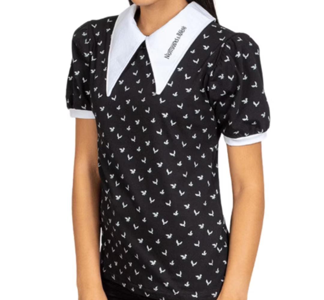 Camiseta Wandinha Cosplay Fem - Tam Blm - Piticas
