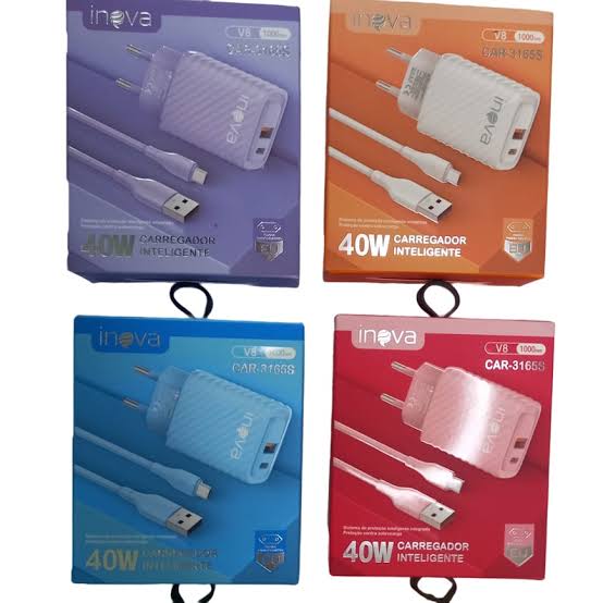 Carregador Collors V8 40w Tipoc/Usb - Car-3165c - Inova