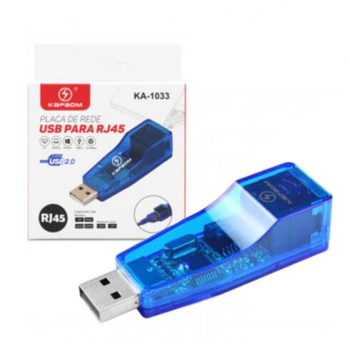Placa De Rede Usb P/ Rj45 - Ka-1033 - Kapbom