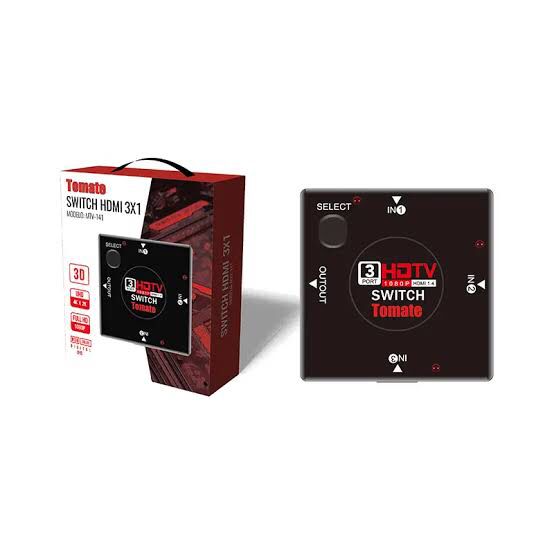 Hdmi Switch 3x1 - Tomate - Mtv-141