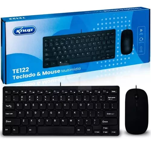 Kit Teclado E Mouse C/ Fio -Kp-Te122 - Knup