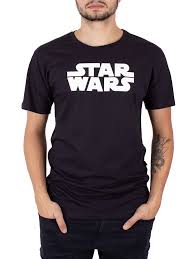 Camiseta Star Wars Logo Preto - Tam P - Clube Comix
