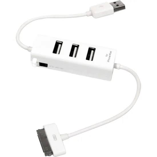 Hub Usb E Iphone 3 Portas Usb 2.0