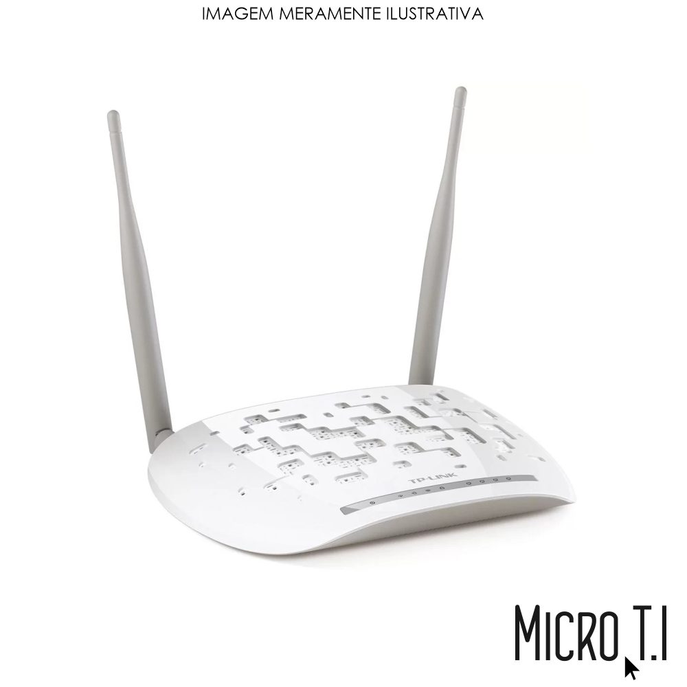 Modem Roteador Adsl 2+ 300mbps Wifi Com Usb - Tplink
