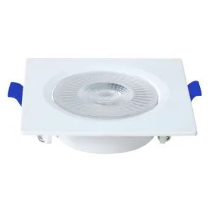 Spot Led 8W Embutir Quadrado 3000K Branco Quente - Blumenau