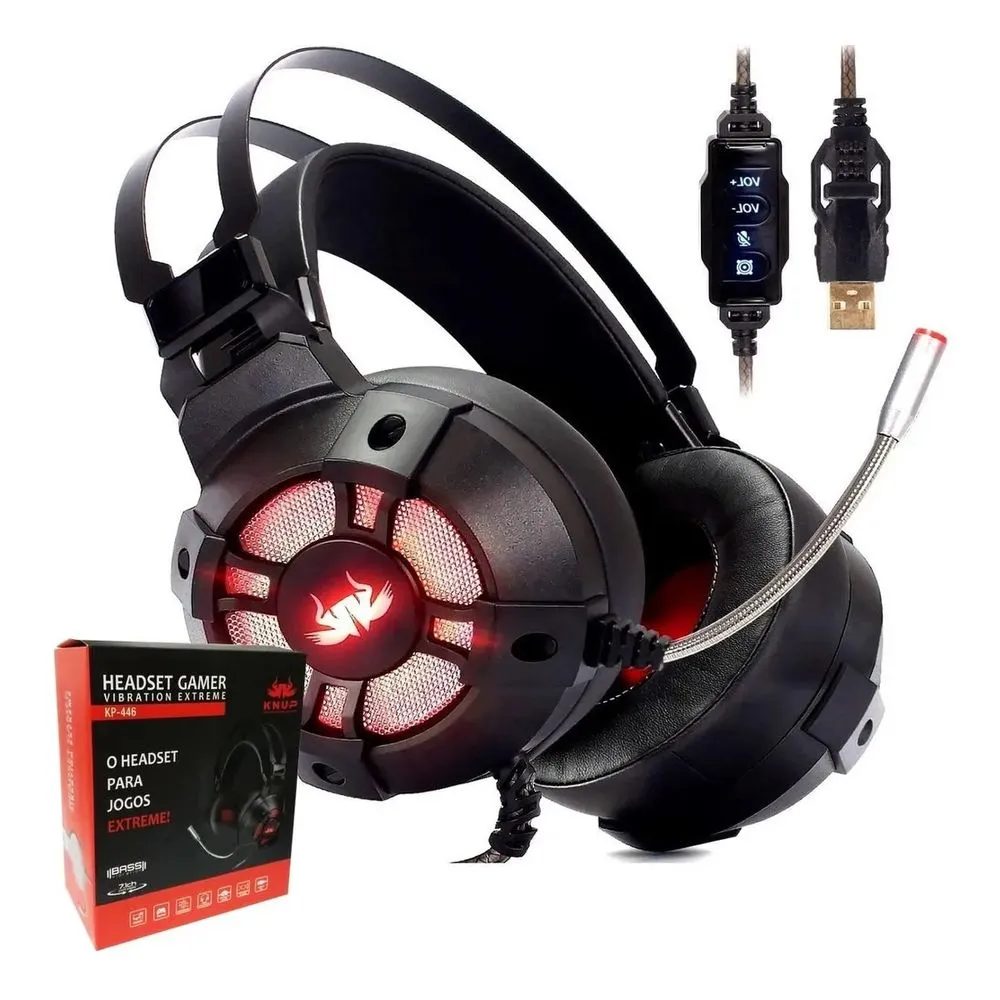 Headset Gamer Vibration Extreme - Kp-446 - Knup