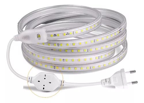 Fita De Led 5m c/ Fonte - Branco Quente