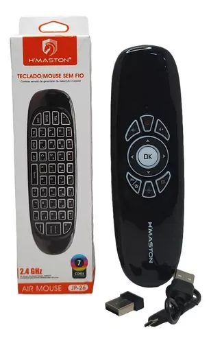Controle Teclado Air Mouse Sem Fio - H'maston - Jp-26
