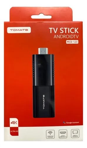 TV Stick Android TV 4K Ultra HD - Tomate - MCD-123