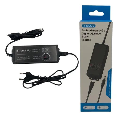 Fonte De Alimentaçao Digital Ajustavel 3 A 24v - Le-0185
