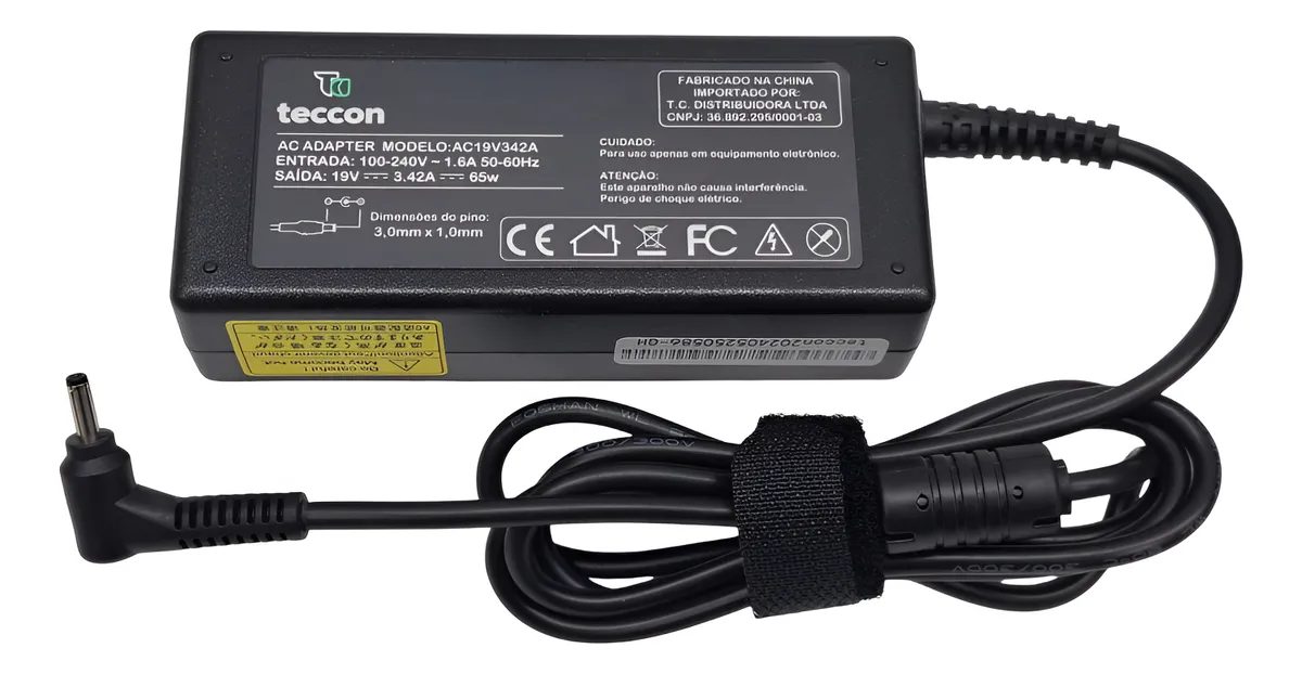 Fonte Carregador Acer 19v 3.42a (Pino Fino) Original