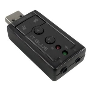 Adaptador Placa De Som Usb Virtual Channel 7.1 -  Le-5556 - Itblue