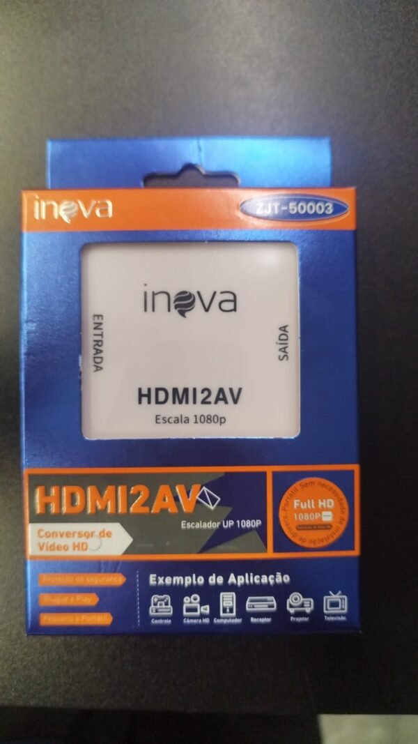 Conversor De Vídeo Hdmi P/2av - Zjt-50003 - Inova - Image 2