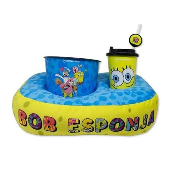 Almofada E Balde De Pipoca - Bob Esponja