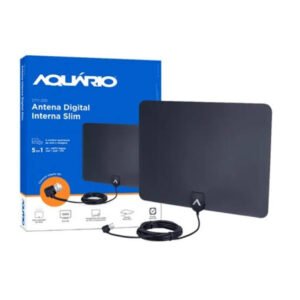 Antena Digital Interna Slim 5 Em 1 - Dtv 250 - Aquário