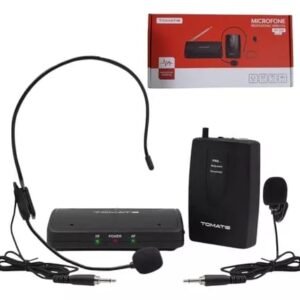 Microfone Profissional Wireless C/ Sistema De Redução - Mt 2201 - Tomate