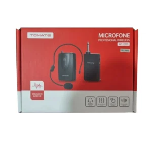 Microfone Profissional Wireless C/ Sistema De Redução - Mt 2205 - Tomate