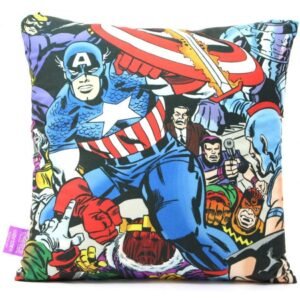 Almofada Veludo 40x40cm Capitão Da América