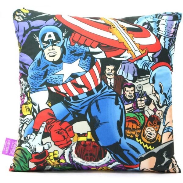 Almofada Veludo 40x40cm Capitão Da América