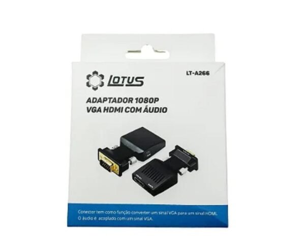 Conversor Vga Para Hdmi Com Audio Lt-0266 - Lotus