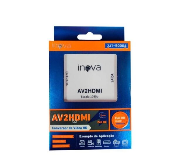 Conversor De Av2 P/ Hdmi - Zjt 50004 - Inova