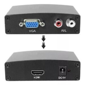Conversor Vga + Áudio  R/L Para Hdmi