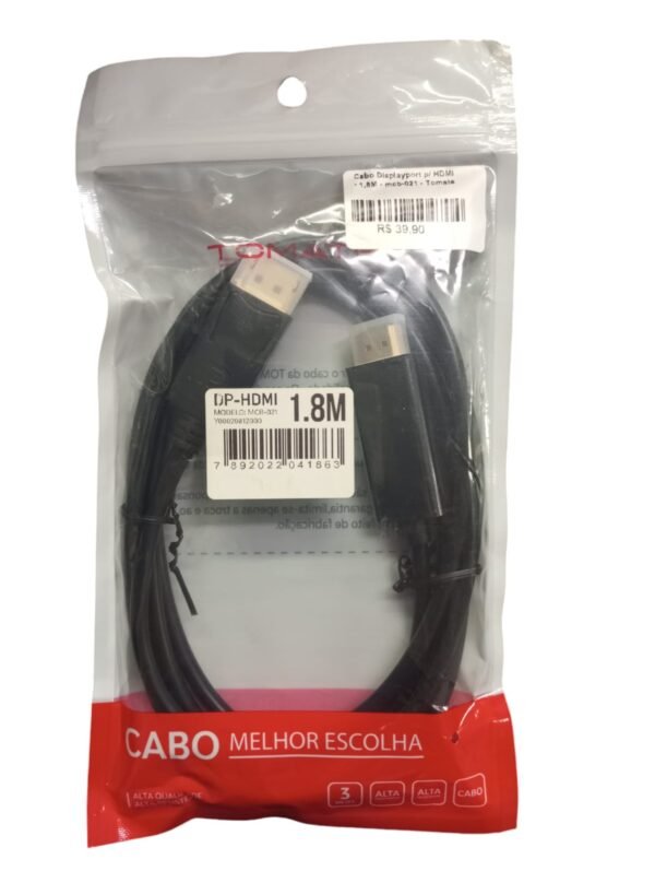 Cabo Displayport P/ Hdmi - 1,8m - Mcb-021 - Tomate