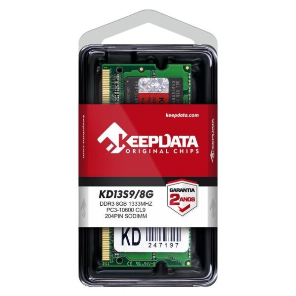 Memoria Ddr3 8gb 1333mhz - Keepdata - Notebook