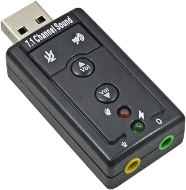 Adaptador Placa De Som Usb Virtual Channel 7.1 -  Le-5556 - Itblue - Image 2