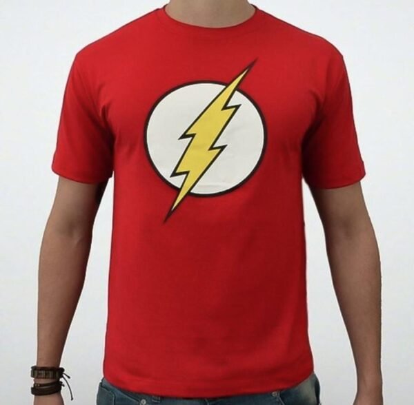 Camiseta Flash Logo Vermelho Fem - Bl G - Clube Comix