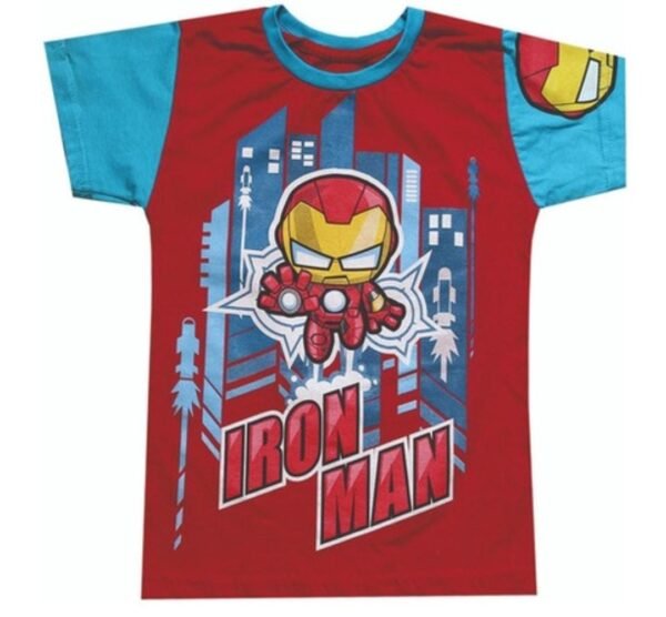 Camiseta Inf. Iron Man - Tam 08 - Piticas