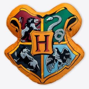 Almofada Veludo Formato Hogwarts