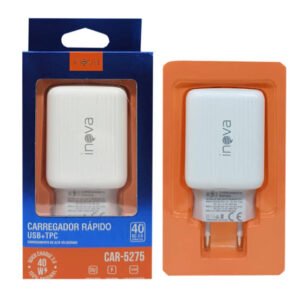 Fonte Carregador Turbo 40w 3.0 Usb/Tipo C - Car-5275- Inova