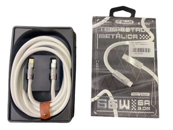 Cabo De Dados Tipo C / Tipo C 3m - Le-863cc-3 - Itblue