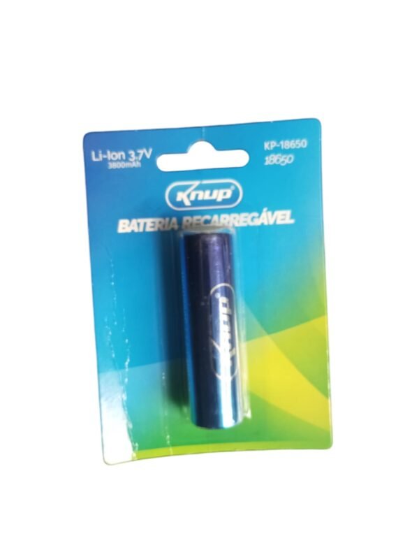 Bateria Recarregável 3,7v 3800mm - Kp-18650 - Knup