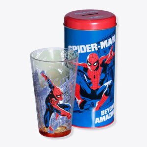 Copo + Cofre Homem Aranha