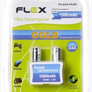 Pilha Recarregável C/ 2 Unid. "Flex" Fx-Aaa10lb2
