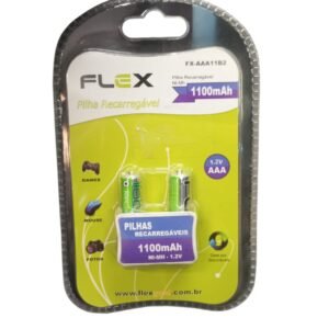 Pilha Recarregavel C/ 2 Unid. "Flex" Fx-Aaa11b2
