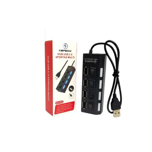 Hub 4portas USB 2.0 - KA-H4U - Kapbom