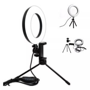 Ring Led Light 6 Polegadas Com Tripé - A1164