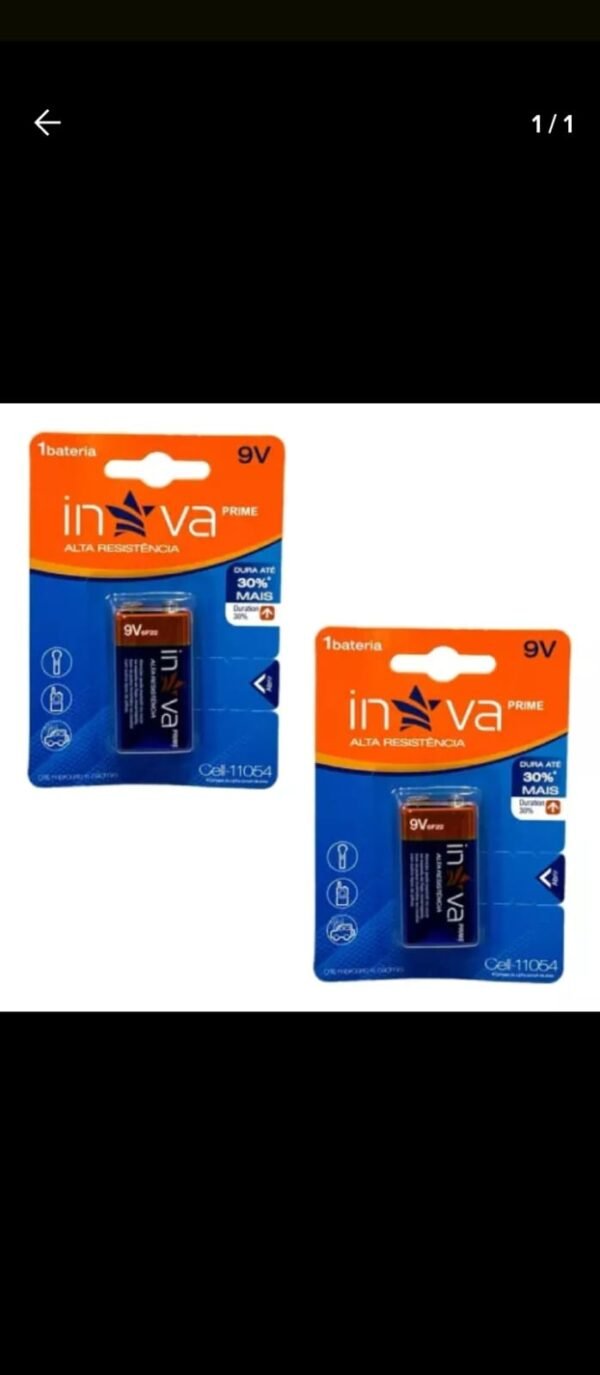 Bateria 9v - Cell-11054 - Inova