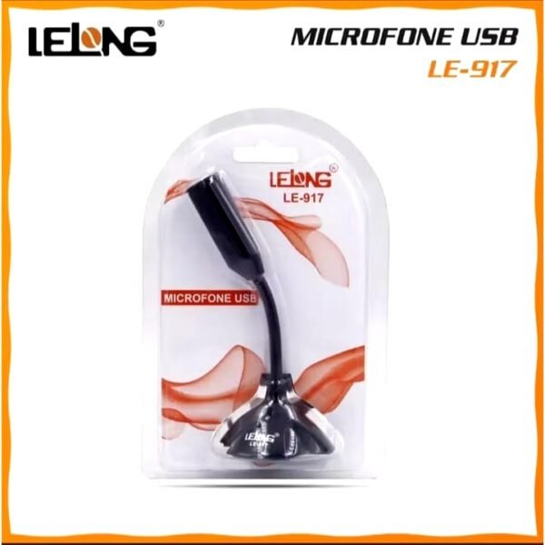 Microfone De Mesa C/ Fio Usb - Le-917 - Lelong