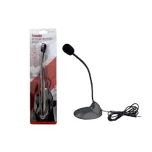 Microfone De Mesa C/ Fio P2 - Mt-1027 - Tomate