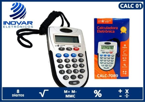 Calculadora De Bolso - Calc-7089 - Inova