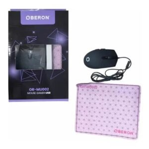 Mouse Gamer Usb 2400dpi Com Mouse Pad - Oberon - Or-Mu002