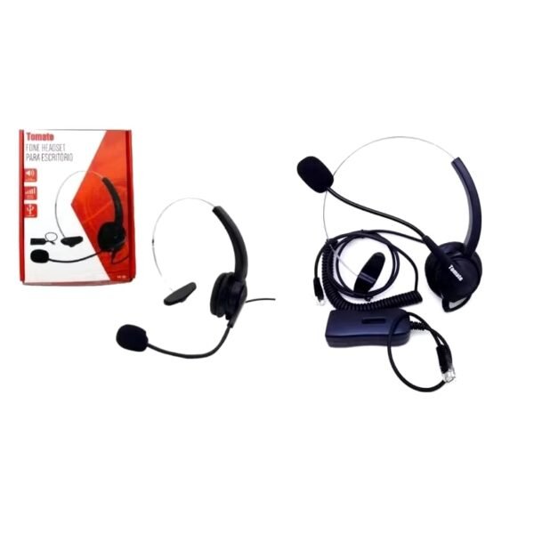 Fone Headset Para Escritorio - T-1011 - Tomate - Image 2