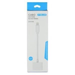 Adaptador Iphone - P2 P/ Iphone Femea - Le-0155 - It Blue