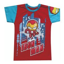 Camiseta Inf. Iron Man - Tam 06 - Piticas