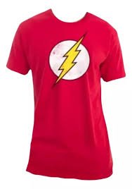 Camiseta Flash Logo Vermelho Fem  - Bl P - Clube Comix